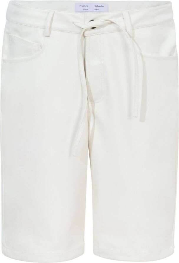 Proenza Schouler White Label Shorts van imitatieleer Wit