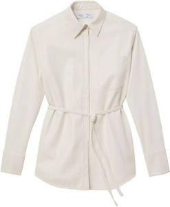 Proenza Schouler White Label faux-leather shirt jacket Wit