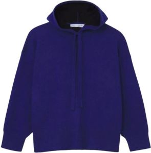 Proenza Schouler White Label Fijngebreide hoodie Blauw