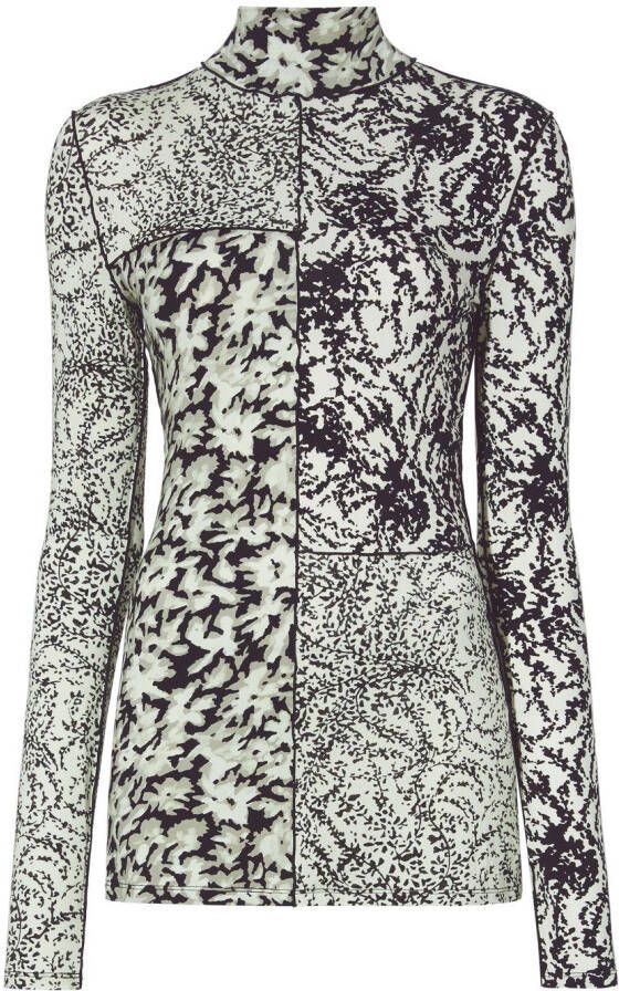 Proenza Schouler White Label Top met bloemenprint Beige