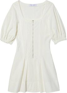 Proenza Schouler White Label Mini-jurk met pofmouwen Wit