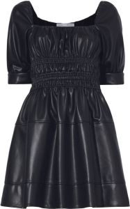 Proenza Schouler White Label Mini-jurk van imitatieleer Zwart