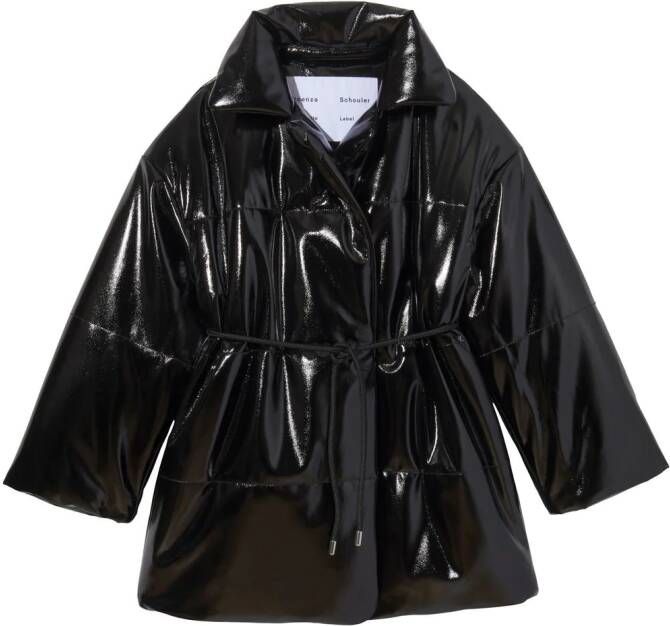 Proenza Schouler White Label Oversized donsjas Zwart