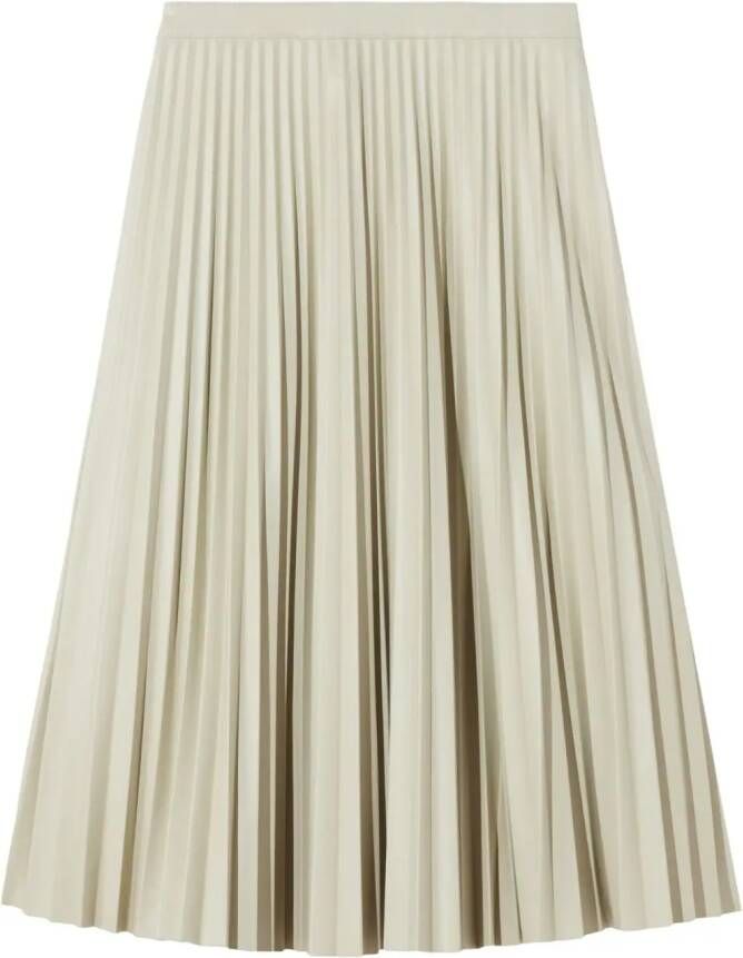 Proenza Schouler White Label pleated faux-leather midi skirt Wit