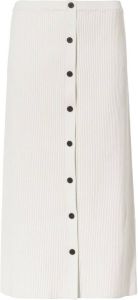 Proenza Schouler White Label ribbed-knit button-front skirt Beige