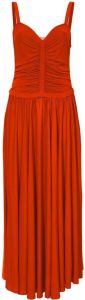 Proenza Schouler White Label ruched-detail sleeveless dress POPPY