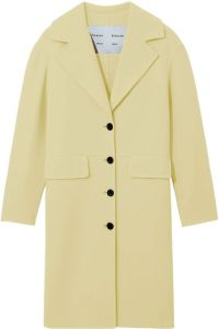 Proenza Schouler White Label Jas met enkele rij knopen Geel