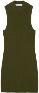 Proenza Schouler White Label sleeveless ribbed-knit mini dress Groen