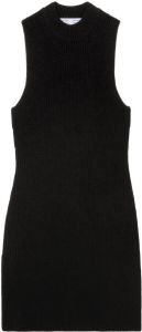 Proenza Schouler White Label sleeveless ribbed-knit mini dress Zwart