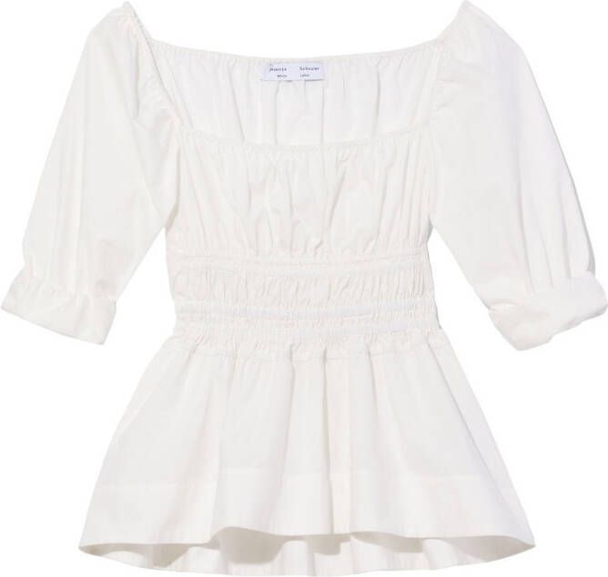 Proenza Schouler White Label Jurk met vierkante hals Wit