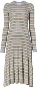 Proenza Schouler White Label striped knit midi dress Groen