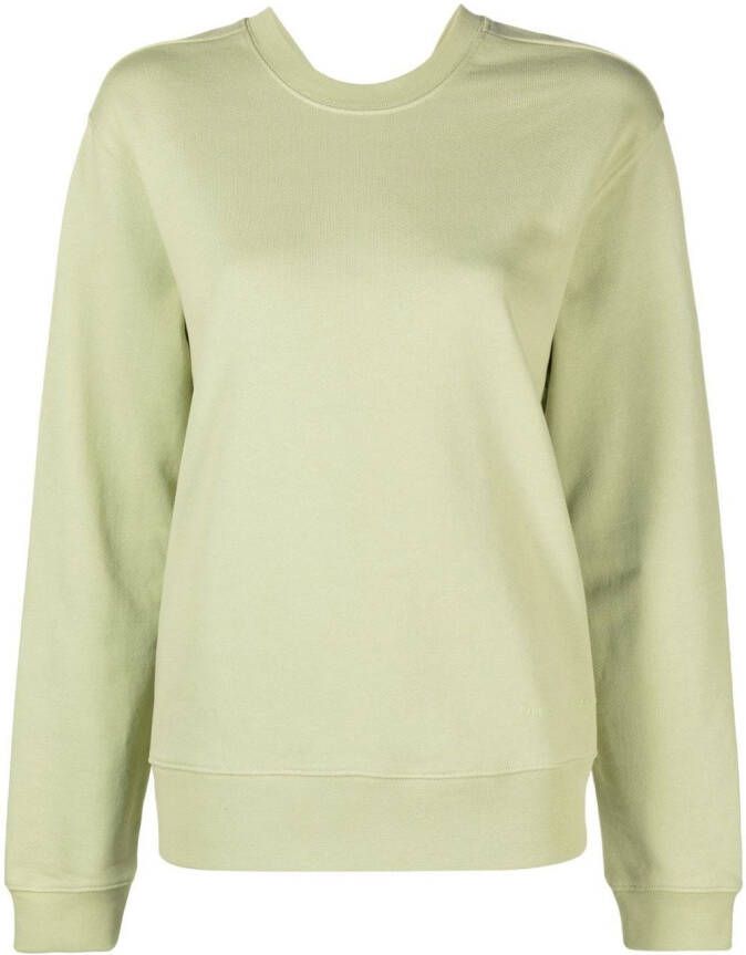 Proenza Schouler White Label Sweater met gedraaid detail Groen