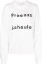 Proenza Schouler White Label Sweater met logoprint Wit - Thumbnail 1