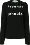 Proenza Schouler White Label T-shirt met lange mouwen Zwart - Thumbnail 1