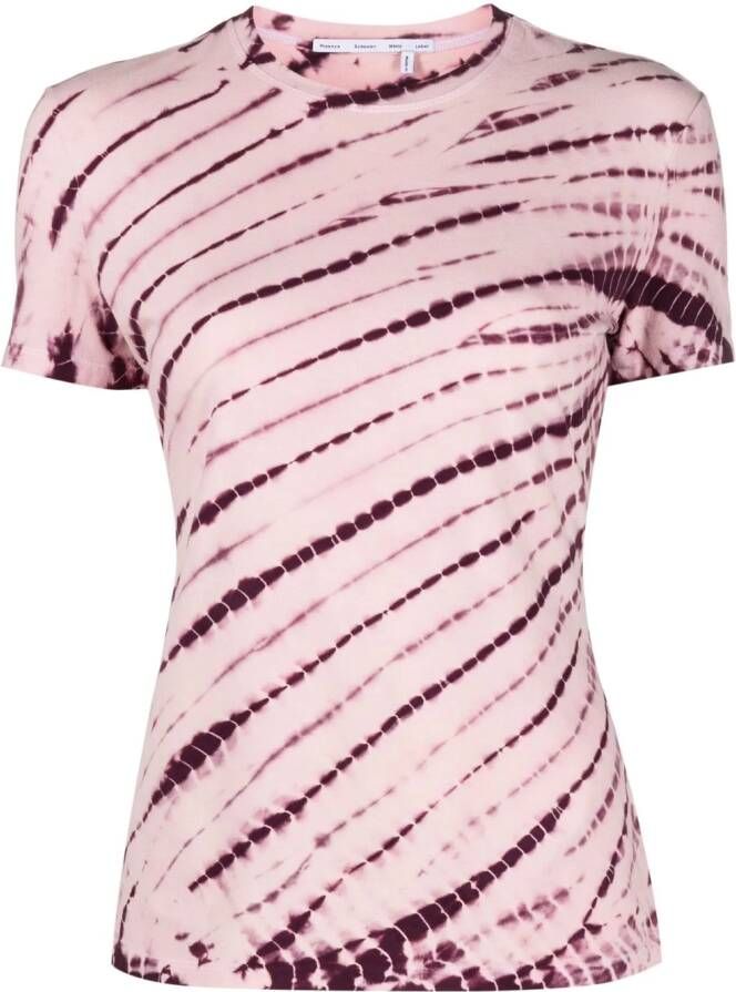 Proenza Schouler White Label T-shirt met tie-dye print Roze