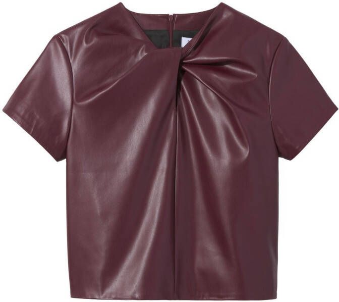 Proenza Schouler White Label Top met gedraaid detail Paars