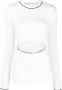 Proenza Schouler White Label Vest met contrasterende afwerking Wit - Thumbnail 1