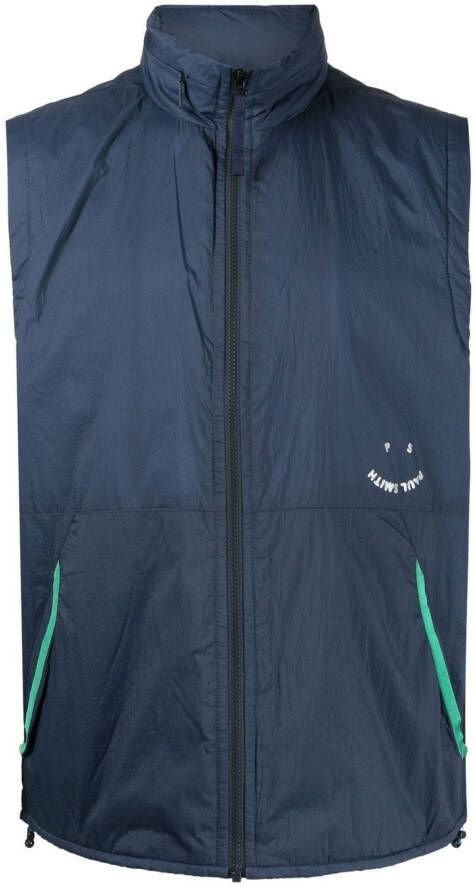 PS Paul Smith Bodywarmer met capuchon Blauw