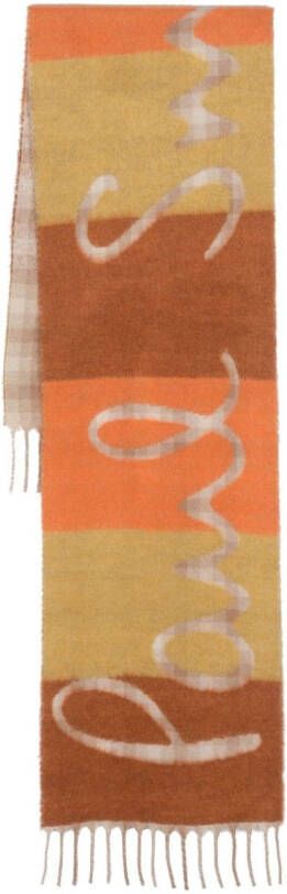 PS Paul Smith Sjaal met colourblocking Geel