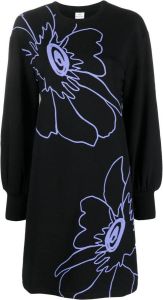 PS Paul Smith Mini-jurk met bloemenprint Zwart