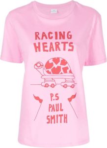 PS Paul Smith T-shirt met print Roze