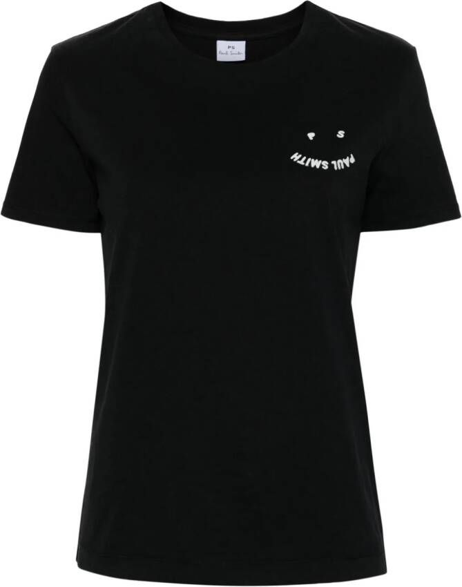 PS Paul Smith T-shirt van biologisch katoen Zwart