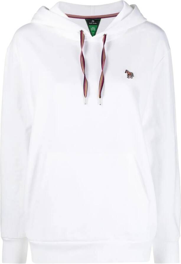 PS Paul Smith Hoodie met zebrapatch Wit