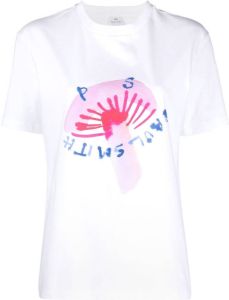 PS Paul Smith T-shirt met logoprint Wit