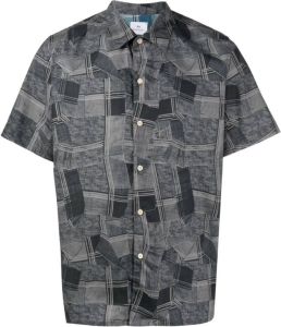 PS Paul Smith Overhemd met geometrische print Grijs