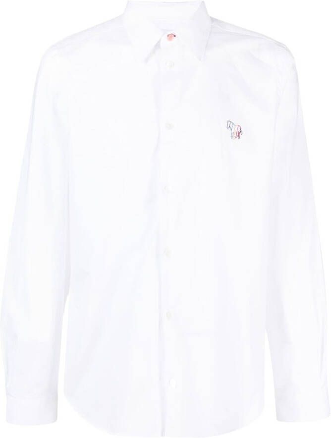 PS Paul Smith Overhemd met logoprint Wit
