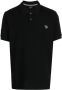 PS Paul Smith Poloshirt met zebraprint Zwart - Thumbnail 1