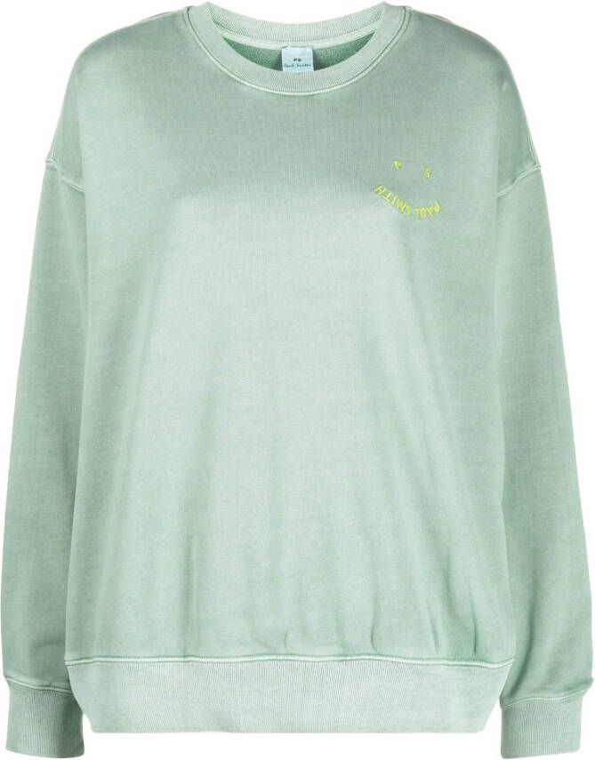 PS Paul Smith Sweater met logoprint Groen