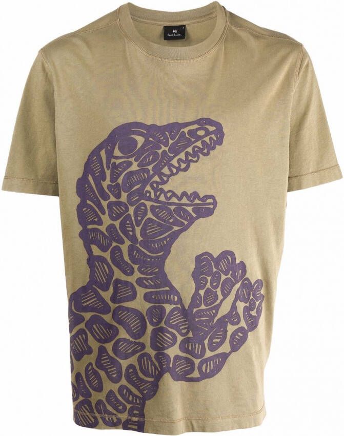 PS Paul Smith T-shirt met abstracte print Groen