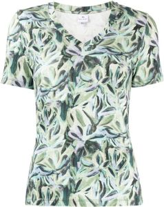 PS Paul Smith T-shirt met bloemenprint Groen