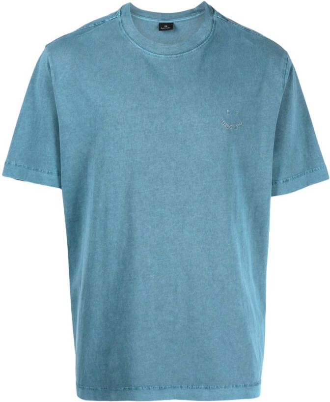 PS Paul Smith T-shirt met geborduurd logo Blauw