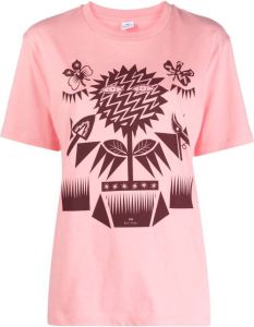 PS Paul Smith T-shirt met grafische print Roze