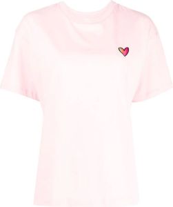 PS Paul Smith T-shirt met hartprint Roze