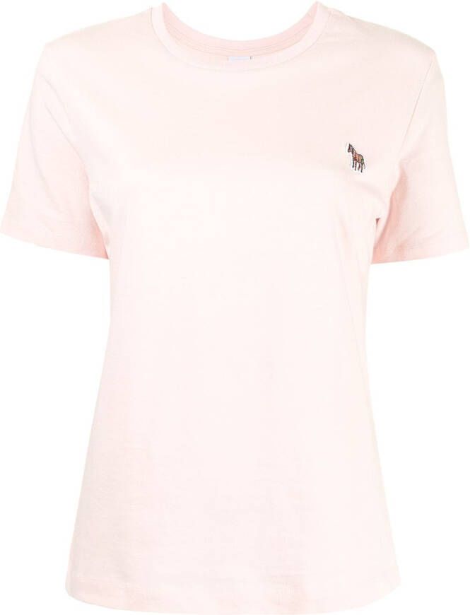 PS Paul Smith T-shirt met logopatch Roze