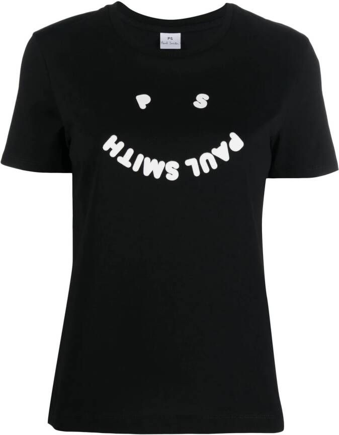 PS Paul Smith T-shirt met logoprint met ronde hals Zwart