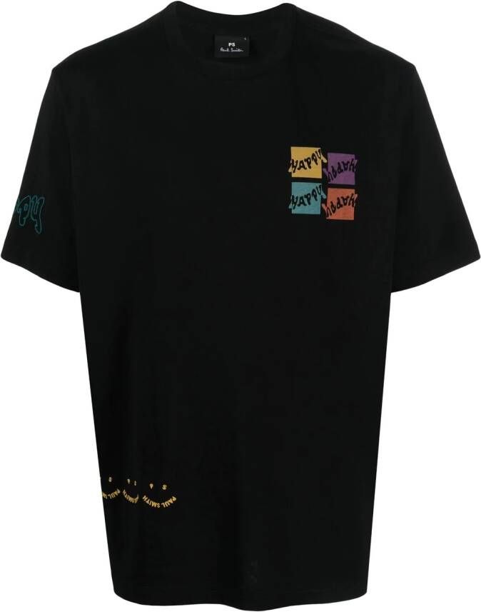 PS Paul Smith T-shirt met logoprint Zwart