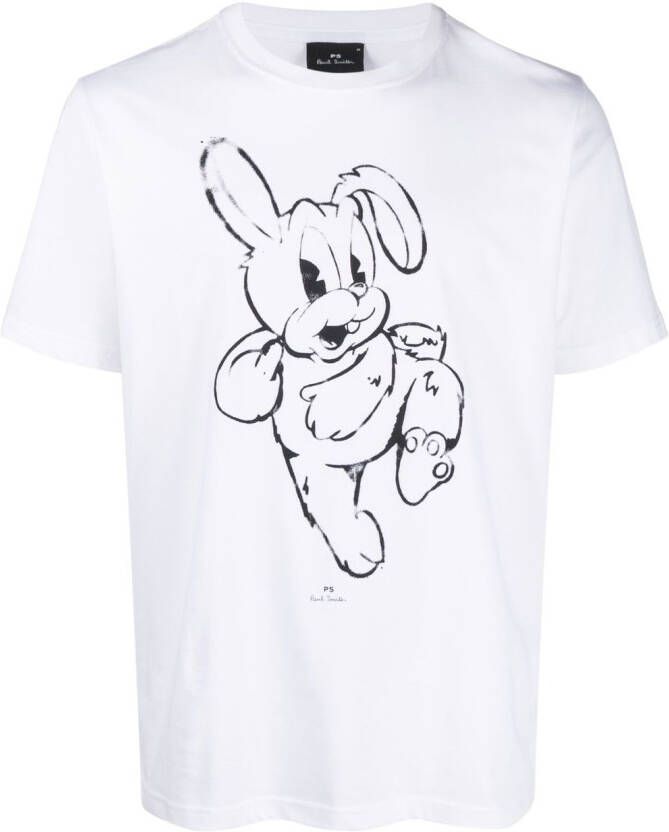 PS Paul Smith T-shirt met print Wit