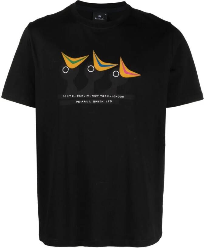 PS Paul Smith T-shirt met print Zwart