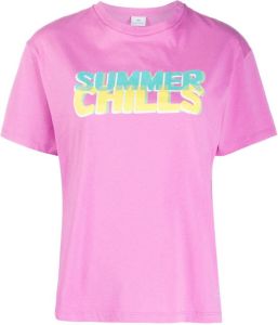 PS Paul Smith T-shirt met tekst Roze