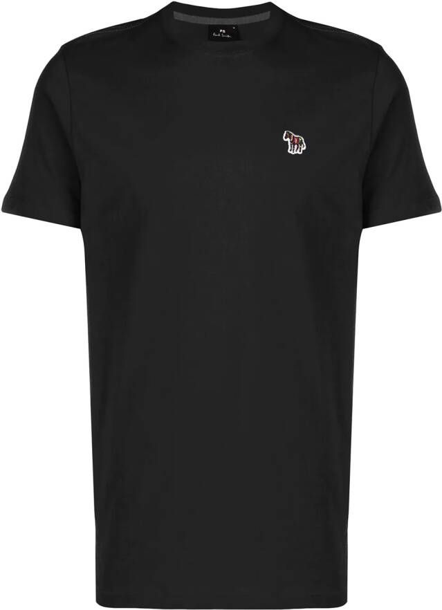 PS Paul Smith T-shirt met zebra logo Zwart