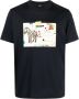 PS Paul Smith T-shirt met zebraprint Blauw - Thumbnail 1