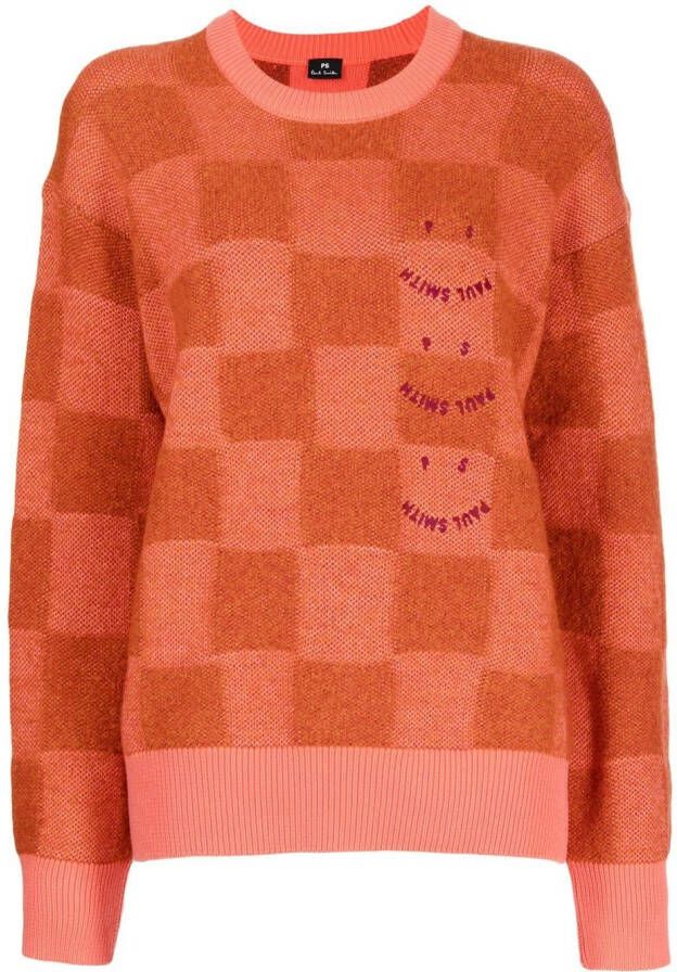 PS Paul Smith Trui met geborduurd patroon Oranje