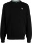 PS Paul Smith Trui met zebrapatch Zwart - Thumbnail 1