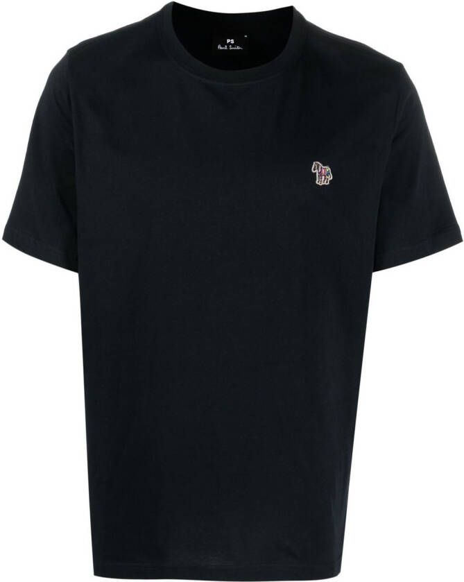 PS Paul Smith T-shirt met logopatch Blauw