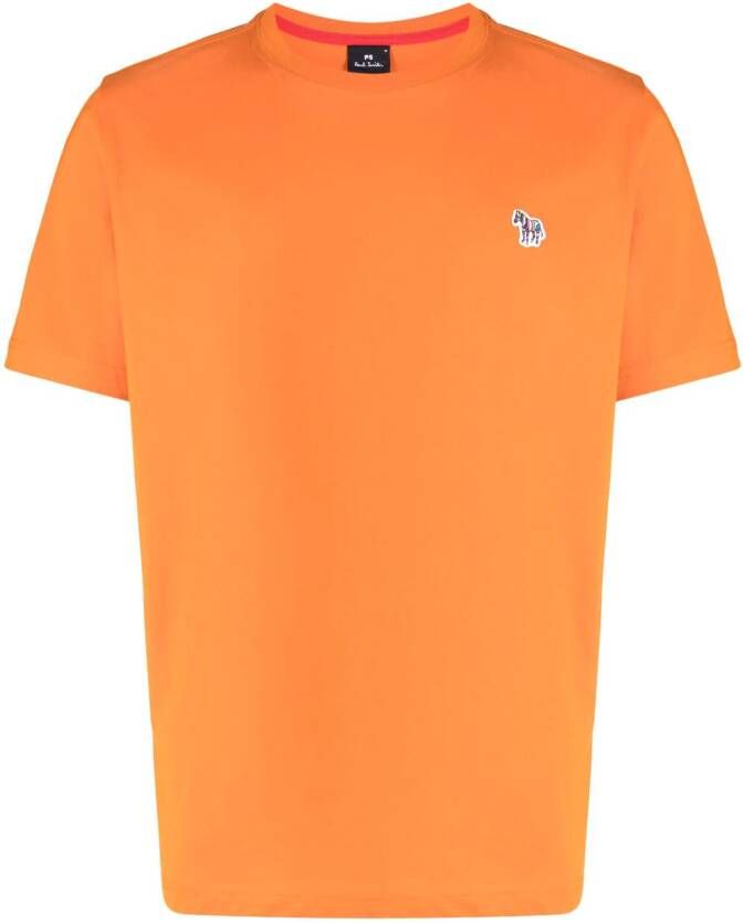 PS Paul Smith T-shirt met zebraprint Oranje