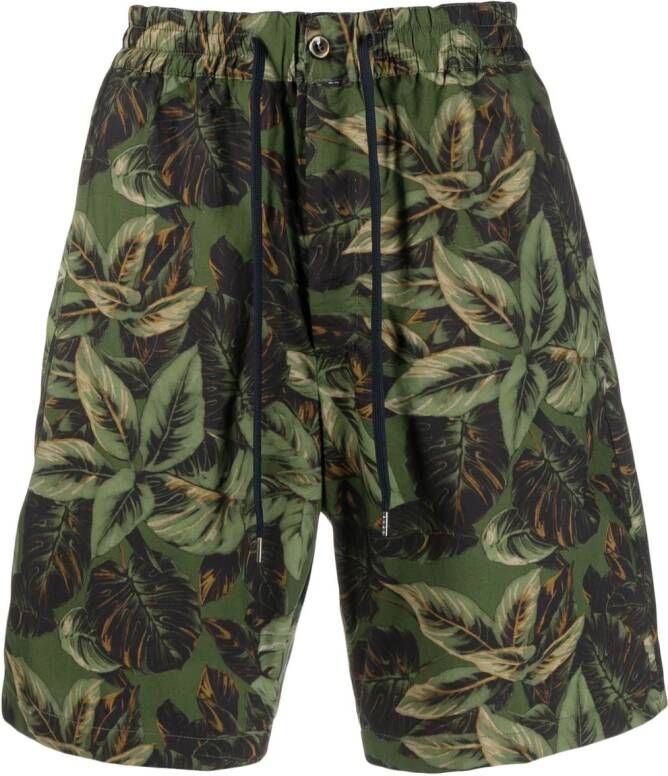 PT Torino Bermuda shorts met print Groen